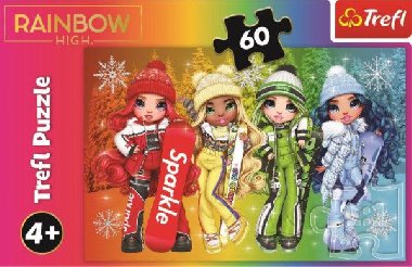Trefl Puzzle Rainbow High: Veselé panenky 60 dílků - neuveden