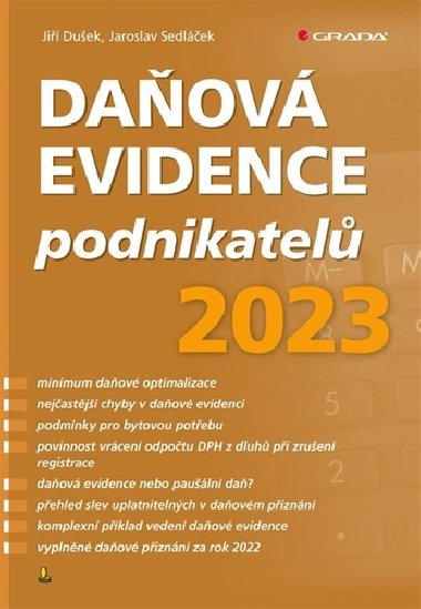 Daňová evidence podnikatelů 2023 - Jiří Dušek; Jaroslav Sedláček