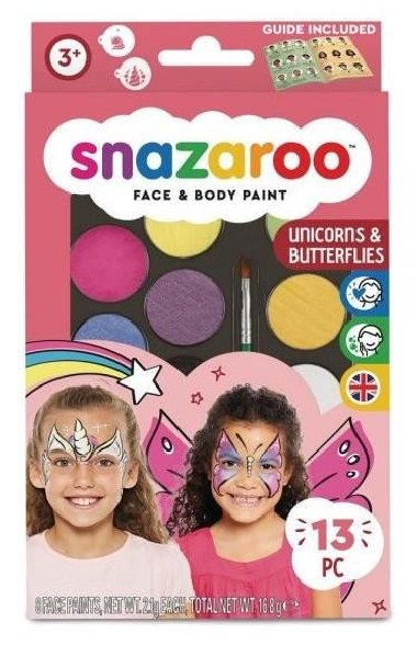 Snazaroo Obličejové barvy sada/Jednorožec, motýl - neuveden