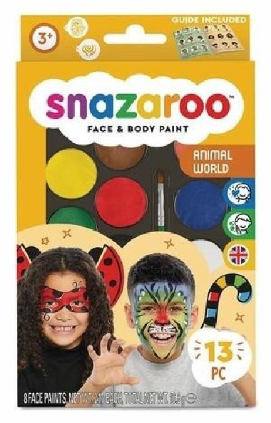 Snazaroo Obličejové barvy sada/Zvířecí svět - neuveden