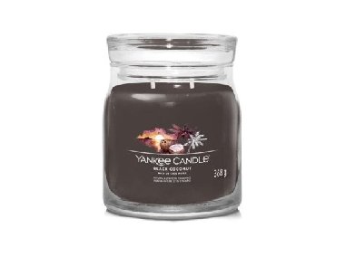 YANKEE CANDLE Black Coconut svíčka 368g / 2 knoty (Signature střední) - neuveden