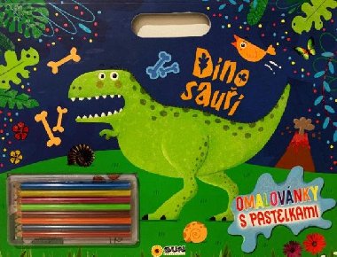 Dinosauři - Omalovánky s pastelkami - neuveden