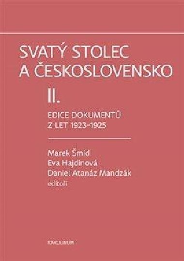 Svatý stolec a Československo II. - Eva Hajdinová,Daniel Atanáz Madzák,Marek Šmíd