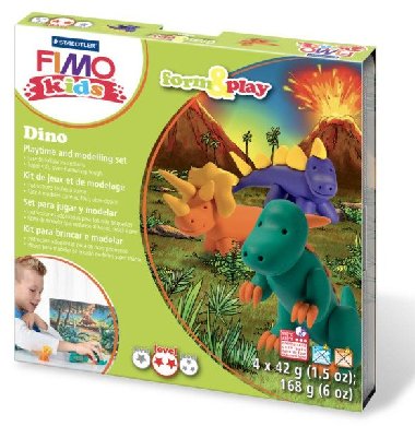 FIMO sada kids Form & Play - Dinosauři - neuveden, neuveden