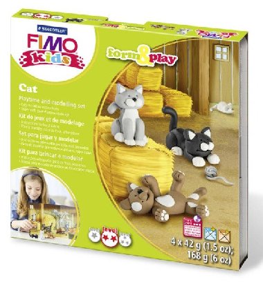 FIMO sada kids Form & Play - Kočky - neuveden, neuveden