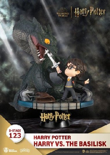 Harry Potter D-Stage diorama - Harry vs bazilišek 16 cm (Beast Kingdom) - neuveden