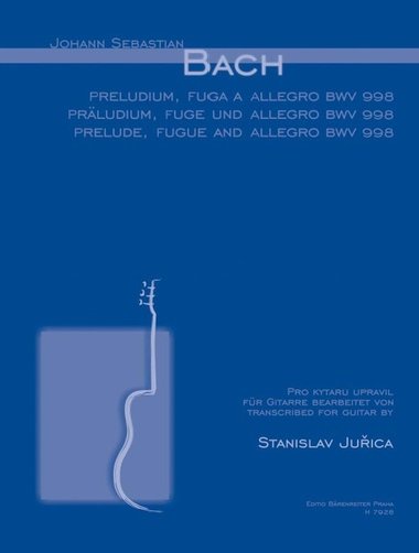 Preludium, fuga a allegro BWV 998 - Johann Sebastian Bach