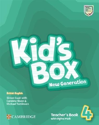 Kid´s Box New Generation 4 Teacher´s Book with Digital Pack British English - Nixon Caroline, Tomlinson Michael, Cupit Simon