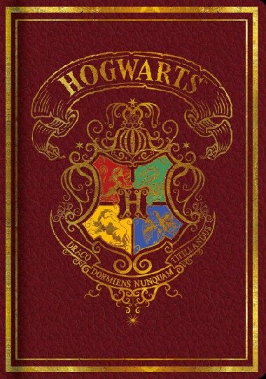 Harry Potter Zápisník - Colourful červený - neuveden