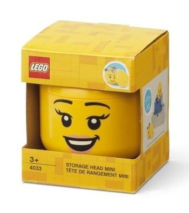 LEGO úložná hlava (mini) - šťastný chlapec - neuveden