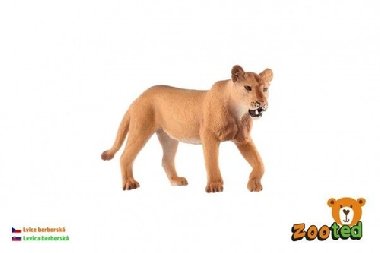 Lev berberský lvice zooted plast 12cm v sáčku