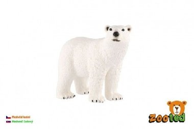 Medvěd lední zooted plast 10cm v sáčku