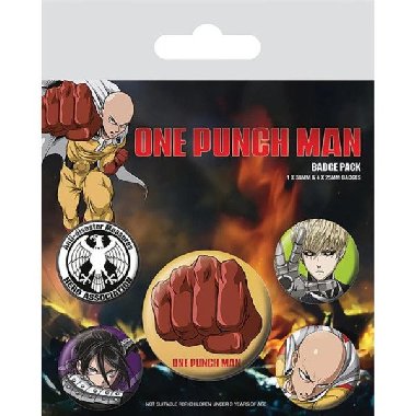 One Punch Man - set odznaků - neuveden