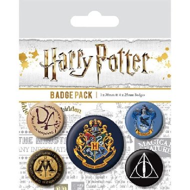 Harry Potter Bradavice - set odznaků - neuveden
