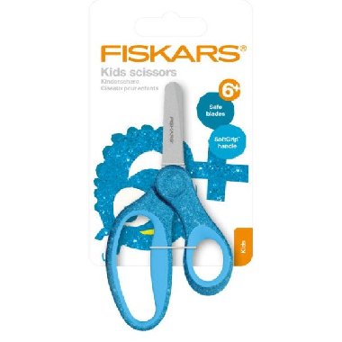 Fiskars Dětské nůžky se třpytkami - modré 13 cm