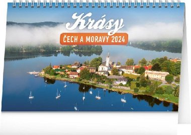 Krásy Čech a Moravy 2024 - stolní kalendář - Presco