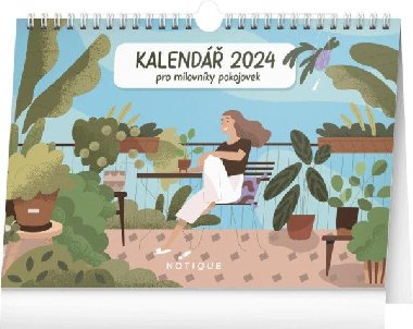 Kalendář pro milovníky pokojovek 2024 - stolní kalendář - Presco