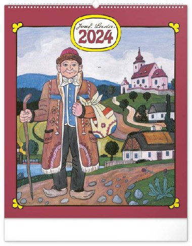 Kalendář 2024 nástěnný: Josef Lada, 48 × 56 cm - Presco