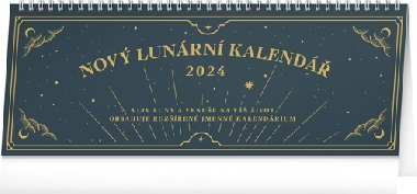 Kalendář 2024 stolní: Nový lunární kalendář, 33 × 12,5 cm - Presco