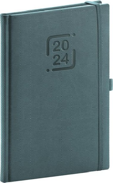 Diář 2024: Catanella - modrošedý, týdenní, 15 × 21 cm - Presco