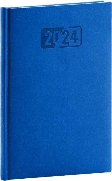 Diář 2024: Aprint - modrý, týdenní, 15 × 21 cm - Presco