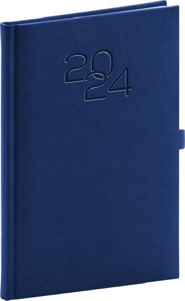 Diář 2024: Vivella Classic - modrý, týdenní, 15 × 21 cm - neuveden