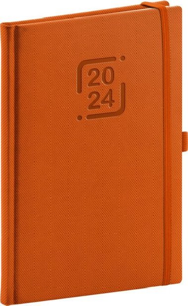 Diář 2024: Catanella - oranžový, týdenní, 15 × 21 cm - neuveden