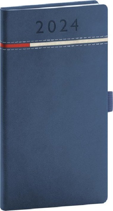 Diář 2024: Tomy - modročervený, kapesní, 9 × 15,5 cm - Presco