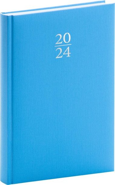 Diář 2024: Capys - modrý, denní, 15 × 21 cm - Presco