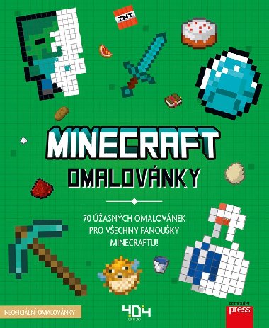 Omalovánky Minecraft - 70 úžasných omalovánek pro fanoušky Minecraftu! - Computer Press