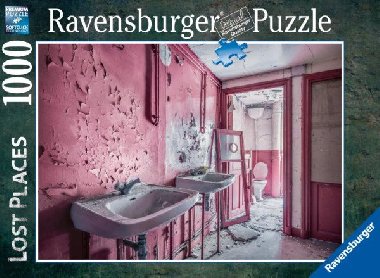 Ravensburger Puzzle Ztracená místa - Růžová koupelna 1000 dílků - neuveden