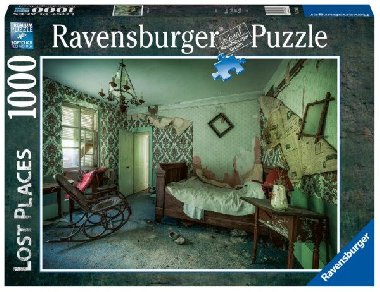 Ravensburger Puzzle Ztracená místa - Zelená ložnice 1000 dílků - neuveden