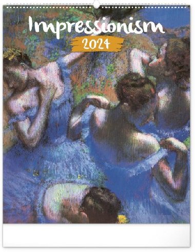 Kalendář 2024 nástěnný: Impresionismus, 48 × 56 cm - Presco