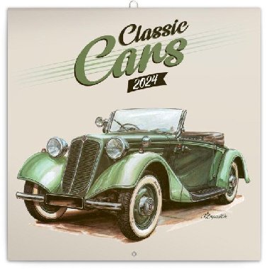 Classic Cars 2024 - nástěnný kalendář - Presco
