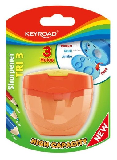 Keyroad Ořezávátko TRI Plus, plast - oranžové - neuveden
