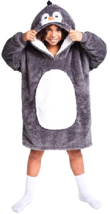 Cozy Noxxiez mikinová deka pro děti 7-12 let - Tučňák - neuveden