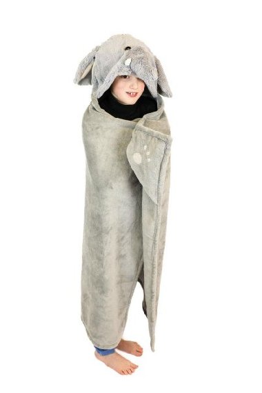 Cozy Noxxiez deka s kapucí a kapsami - Slon - neuveden