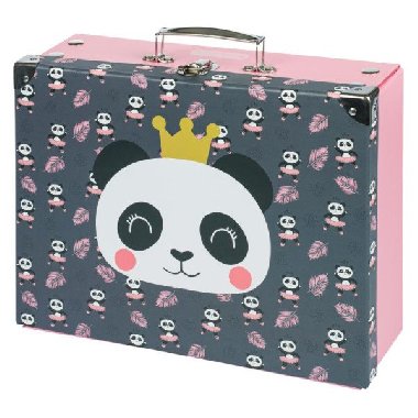 BAAGL Skládací školní kufřík - Panda s kováním - neuveden