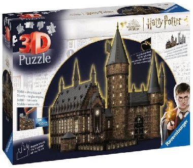 Ravensburger Puzzle - Harry Potter: Bradavický hrad - Velká síň (Noční edice) 540 dílků - neuveden