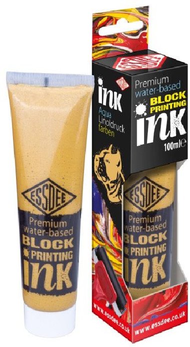 ESSDEE Premium Barva na linoryt metalická v tubě 100ml - Gold - Essdee