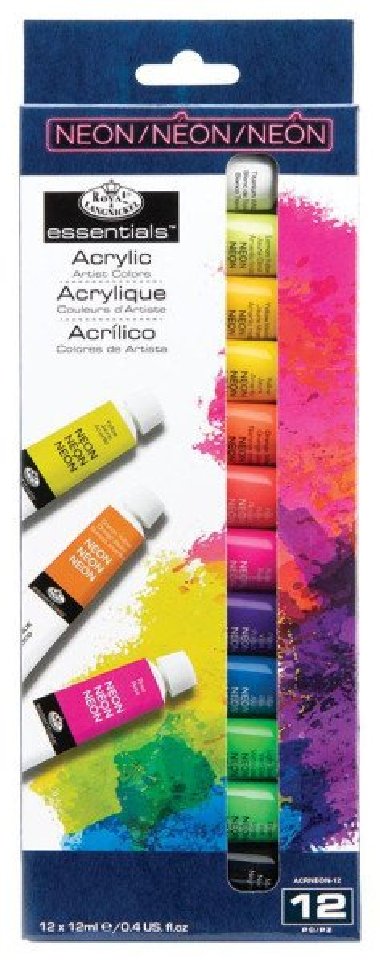 Royal & Langnickel Akrylové barvy neon 12 x 12 ml - neuveden