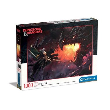 Clementoni Puzzle Dungeons & Dragons - Boj s drakem 1000 dílků - neuveden