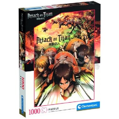 Clementoni Puzzle Anime Collection: Attack on Titan 1000 dílků - neuveden
