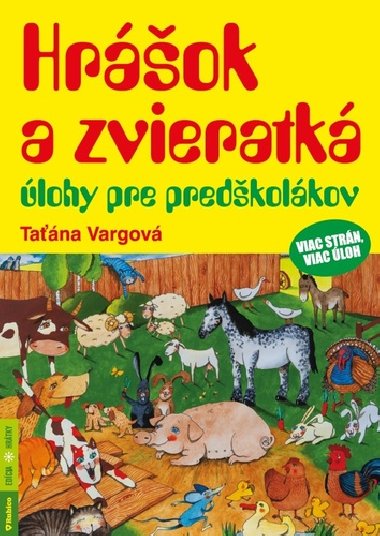 Hrášok a zvieratká - úlohy pre predškolákov - Taťána Vargová