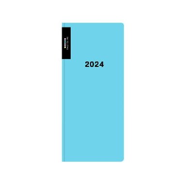 Diář PVC měsíční 2024 PASTELINI - modrá - neuveden