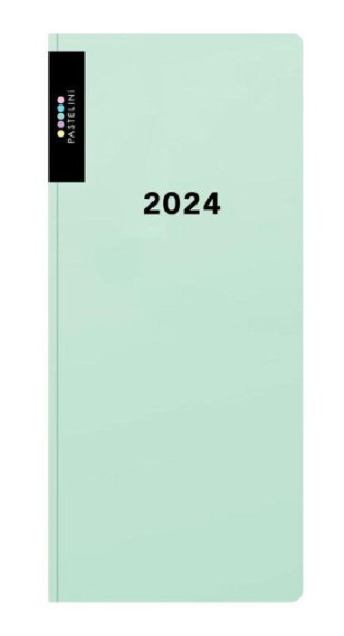 Diář PVC týdenní 2024 PASTELINI - zelená - neuveden