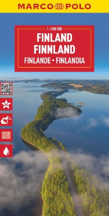 Finsko 1:800 000 / cestovní mapa - neuveden, neuveden