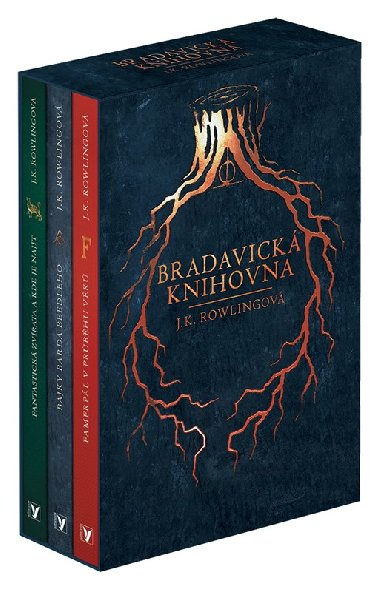 Bradavická knihovna - BOX 3 knih (Fantastická zvířata a kde je najít, Bajky Barda Beedleho, Famfrpál v průběhu věků) - Joanne K. Rowlingová