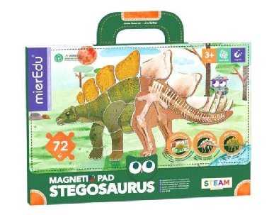 MierEdu Magnetická tabulka Dinosauři - Stegosaurus - neuveden