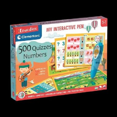 Vzdělávací hra Moje interaktivní pero 500 kvízů Čísla